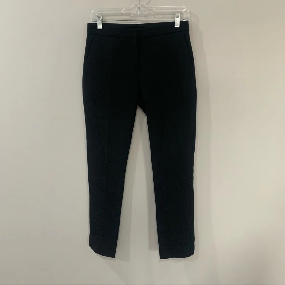 Burberry Trousers Straight-Fit Tailored Wool in Black